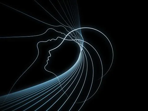 Computing Soul Geometry Illustrazione stock