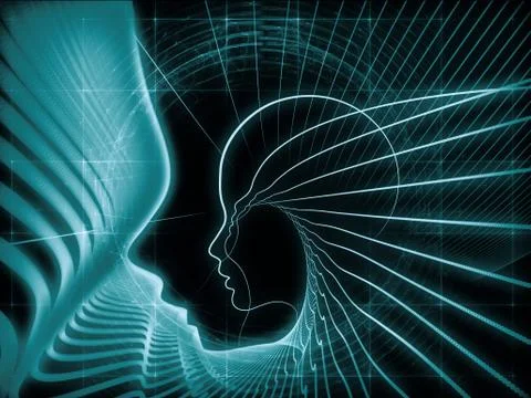 Computing Soul Geometry Illustrazione stock