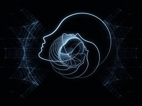 Computing Soul Geometry Ilustração Stock