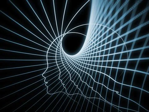 Computing Soul Geometry Ilustração Stock