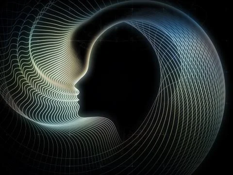 Computing Soul Geometry Ilustração Stock