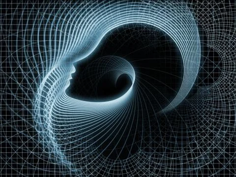 Computing Soul Geometry Illustrazione stock