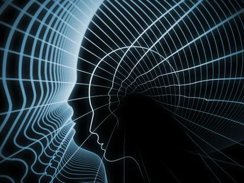 Computing Soul Geometry Illustrazione stock