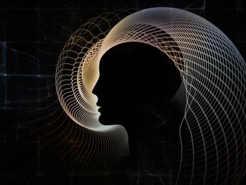 Computing Soul Geometry Illustrazione stock