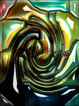 Computing Spiral Color Stock Illustration