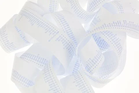 Computing stripes with numbers. costs, expenses, revenues and pr Foto stock