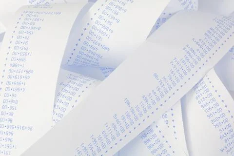 Computing stripes with numbers. Foto stock