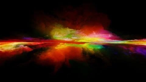 Computing Sunset Stock Illustration