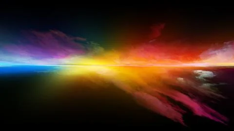 Computing Sunset Stockillustratie