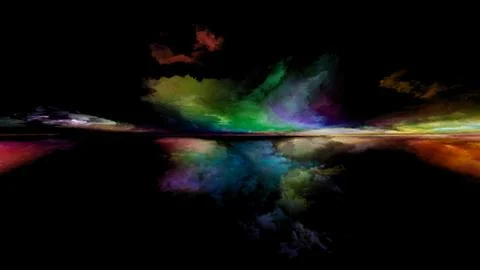 Computing Sunset Stock Illustration