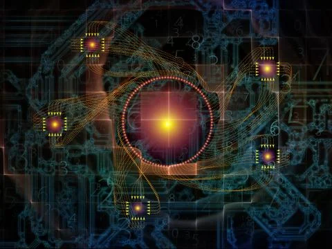 Computing Technology Links Illustrazione stock