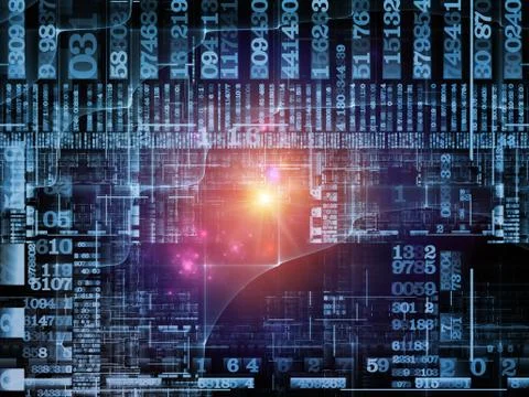 Computing Technology Links Ilustração Stock