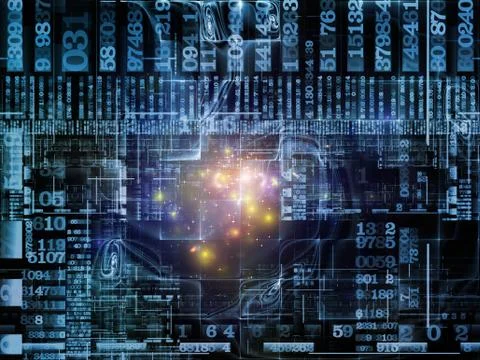 Computing Technology Links Illustrazione stock