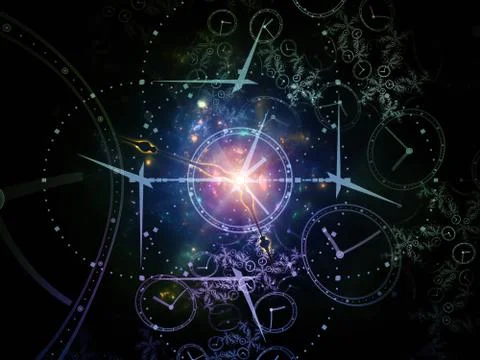 Computing Temporal Realm Stock Illustration