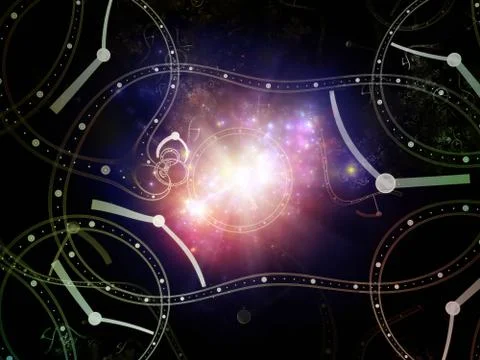 Computing Temporal Realm Stock Illustration