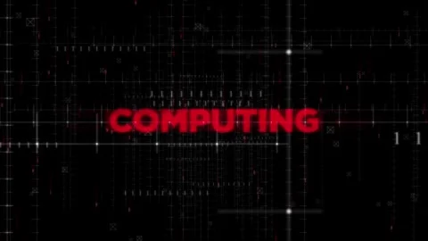 Computing Text Animation on Digital Background Stock Footage 341453752
