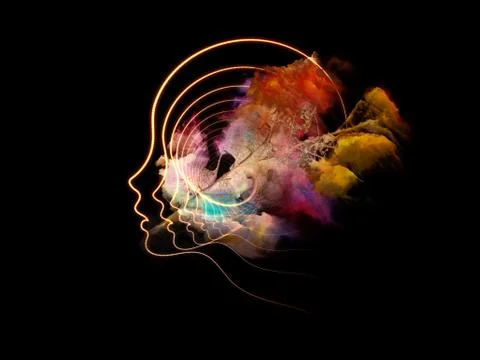 Computing Thought Patterns Stock Illustration