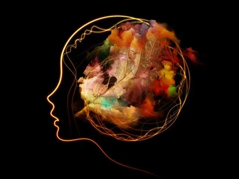 Computing Thought Patterns Stock Illustration