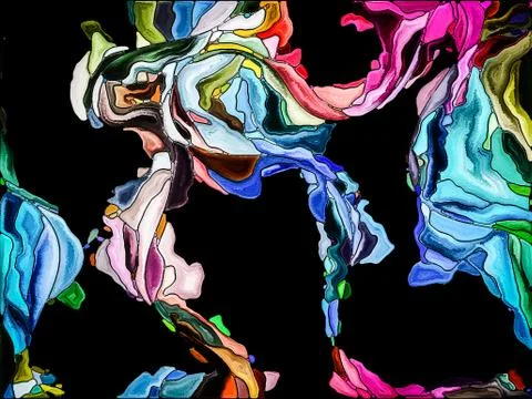 Computing Vibrant Division Ilustração Stock