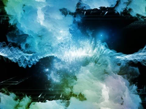 Computing Virtual Clouds Stock Illustration