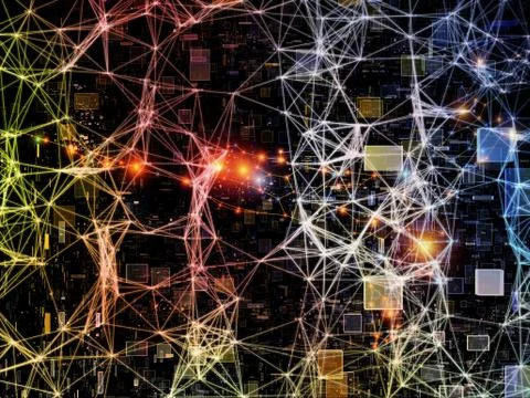 Computing Virtual Forms Ilustração Stock