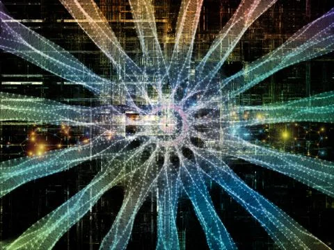 Computing Virtual Forms Stock-Illustration