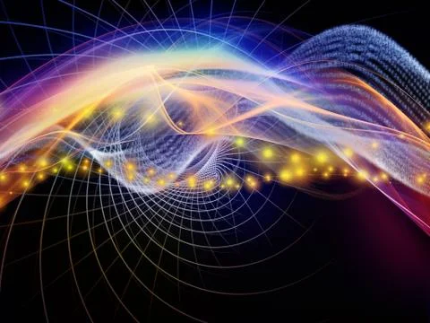 Computing Virtual World Illustrazione stock