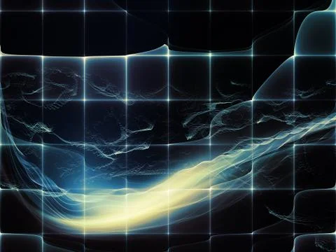 Computing Virtual World Stockillustratie