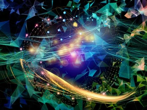Computing Virtual World 库存插图