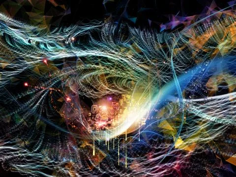 Computing Virtual World Stockillustratie