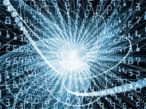 Computing Wave Particle イラスト素材