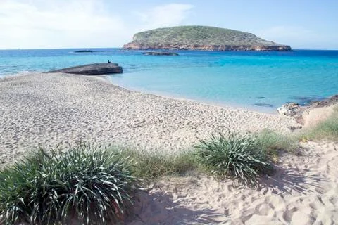 Comte Beaches, Ibiza, Spain Stock Photos