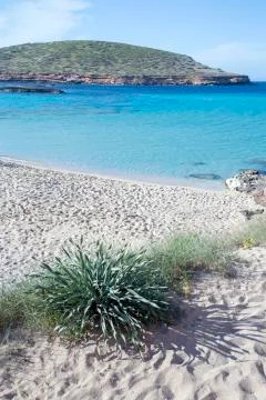 Comte Beaches, Ibiza, Spain Stock Photos