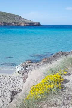 Comte Beaches, Ibiza, Spain Stock Photos