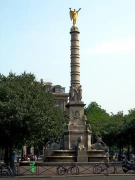 Comulm at Bastille square in Paris Stock Photos