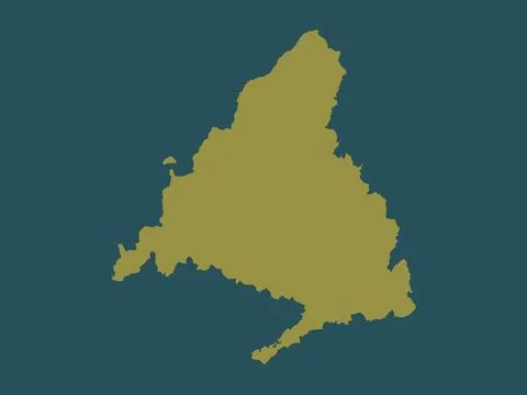 Comunidad de Madrid, Spain. Solid color shape Stock Illustration