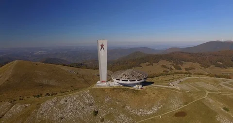 Comunistical monument in Buzludja Stock Footage 98788943