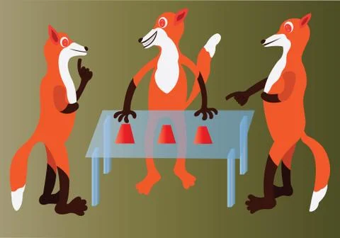 Con mans game Stock Illustration