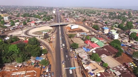 Conakry interchange Stock Footage 81214083