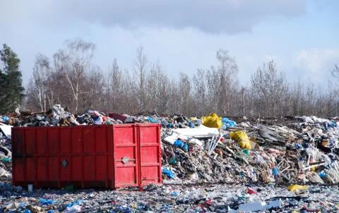 Conatainer and dump Stock Photos