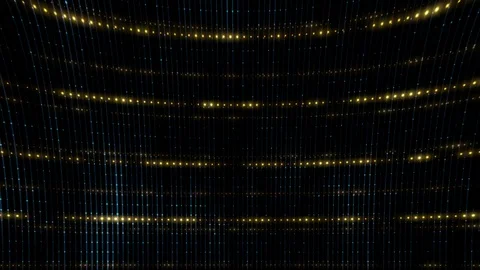 Concave digital screen. Stock Footage 82028707