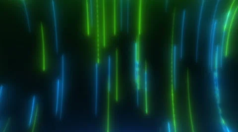 Concave Light rain vertical looped seamless Blue and Green 4K and Full HD Vortex Video stock 55319830