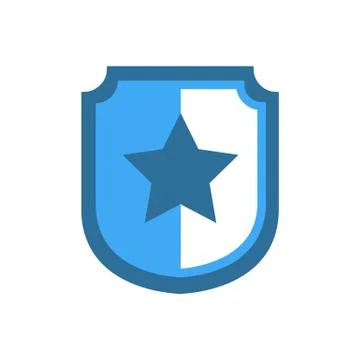 Concave Side Wankel Shield Star Stock Illustration