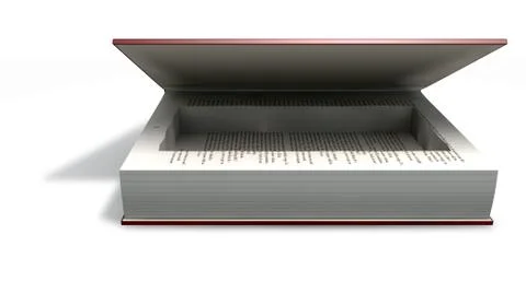 Concealed cavity in a book front Stock Illustration