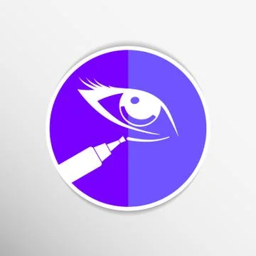 Concealer stick to conceal under-eye circles or facial blemishes Stock Illustration