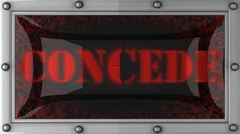 Concede on led Stock Footage 8685591