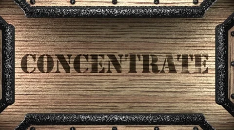 Concentrate on wooden stamp Stock Footage