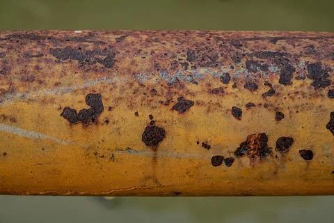 Concentrated iron rust clusters Stock Photos