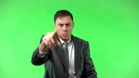 Concentrated man leader pointing subordinate necessary task Stock Footage 185836138