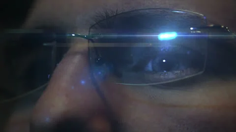 Concentrated man looking circuits Stock-Footage 22609456